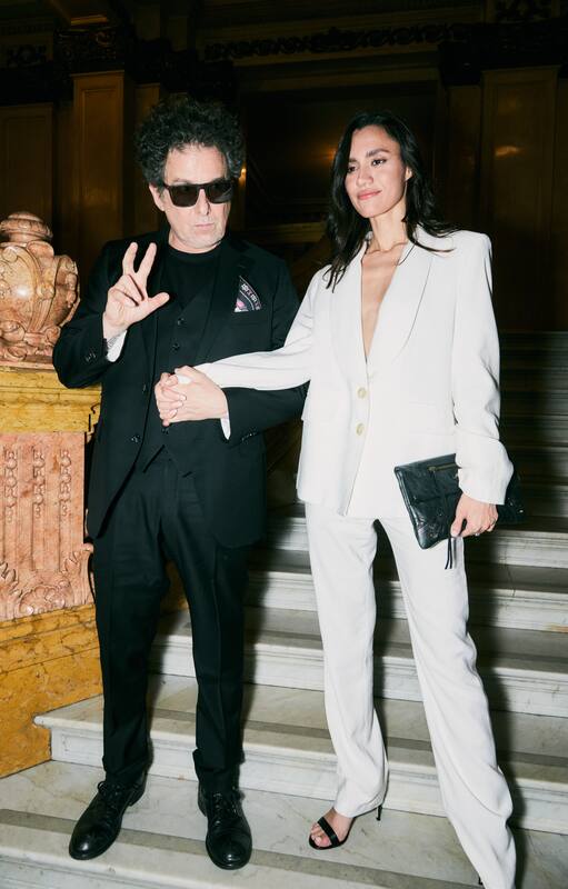 Andrés Calamaro y su novia Natalí Franco.