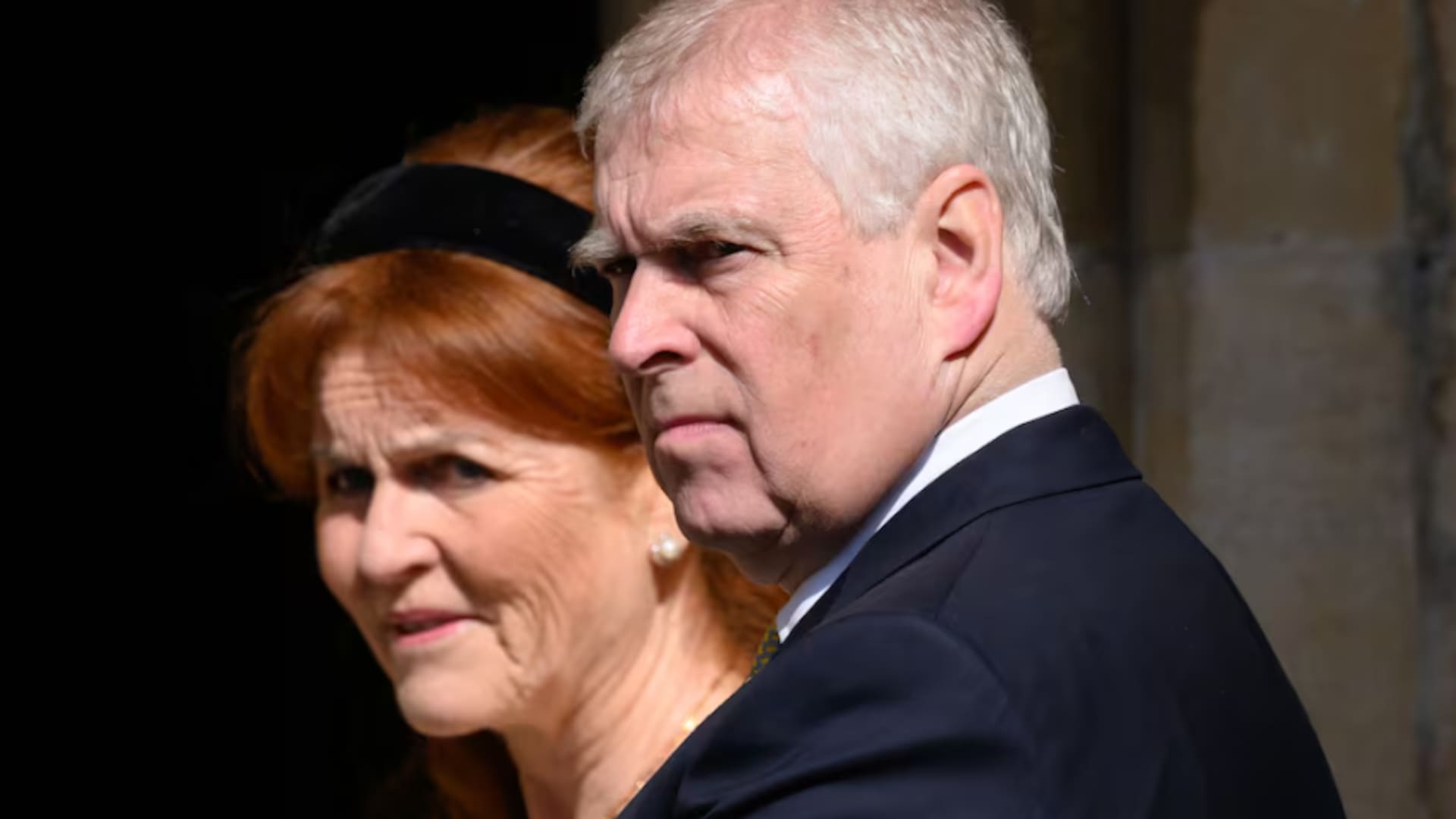 Andrés de Inglaterra y su exesposa, Sarah Ferguson, el 20 de abril de 2025 en Windsor