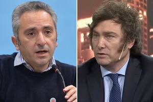 Andrés "El Cuervo" Larroque y Javier MIlei