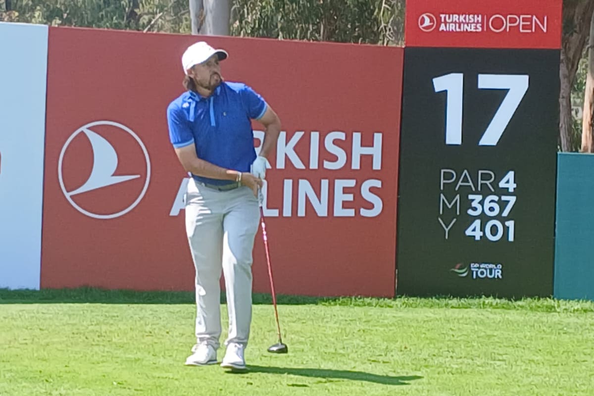 Andrés Gallegos tuvo altos y bajos en la primera vuelta del Turkish Airlines Open