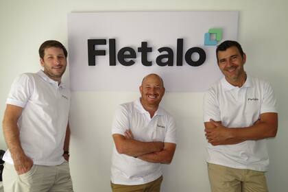 Andrés Grosso, Nicanor Estrada y Gerardo Soto, los socios detrás de Fletalo