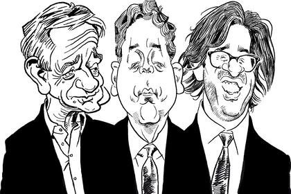 Andrés Ibarra, Nicolás Dujovne y Germán Garavano