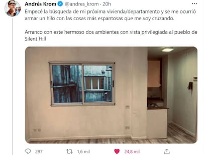 Andrés Krom busca vivienda para alquilar y decidió armar un hilo "con las cosas más espantosas" que va encontrando en el proceso; a su iniciativa se sumaron numerosos usuarios que expusieron también las más diversas extrañezas que encontraron en sus respectivas búsquedas