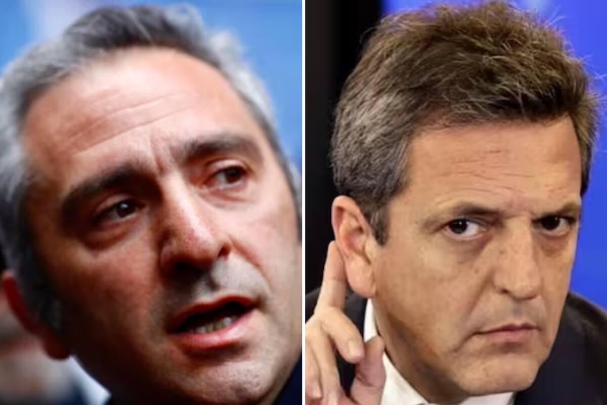 Andrés Larroque y Sergio Massa