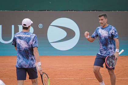 Andres Molteni y Machi González son la pareja argentina habitual en la Copa Davis