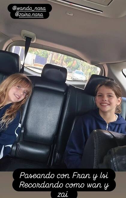 Andrés Nara mostró el paseo en auto que realizó con sus nietas Isabella y Francesca (Foto: Instagram @andres_r_nara)