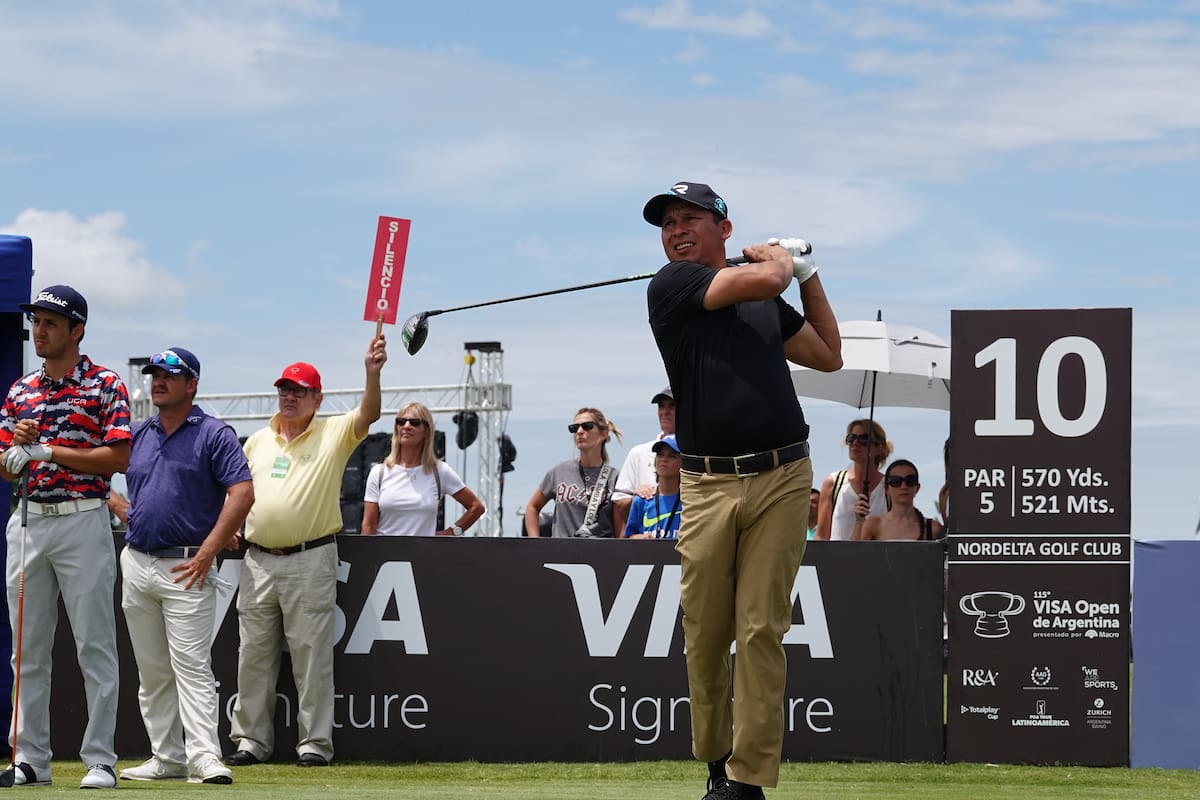 Andrés Romero tuvo una gran tercera vuelta en Nordelta y quiere ganar el Abierto por primera vez