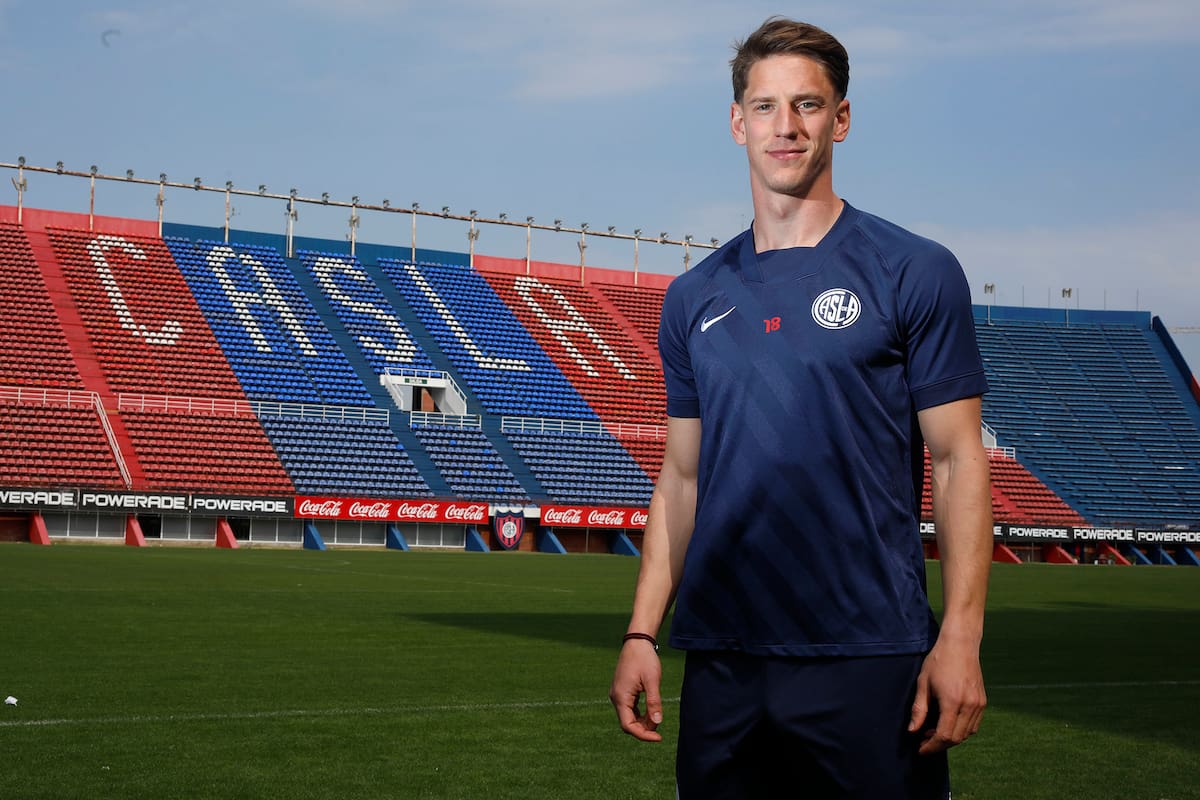 Andrés Vombergar en el Nuevo Gasómetro; el delantero de San Lorenzo y una carrera con mucho sacrificio y superación