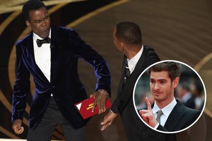 Andrew Garfield parodió la cachetada de Will Smith