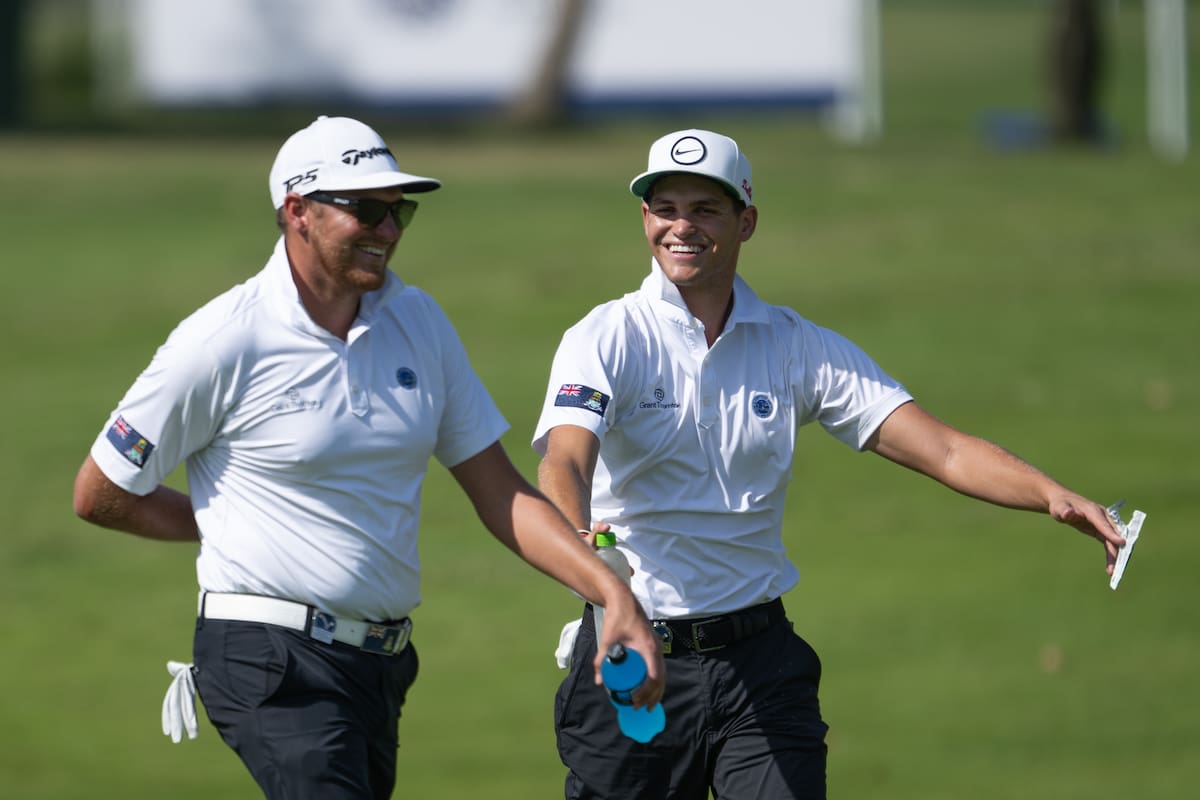 Andrew Jarvis y su hermano Aaron, campeón del LAAC 2022, vuelven a estar juntos en este torneo, esta vez en el Santa María Golf Club de Panamá.