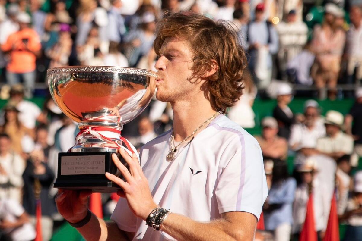 Andrey Rublev ganó el primer Masters 1000 en su carrera al obtener la edición 2023 de Montecarlo