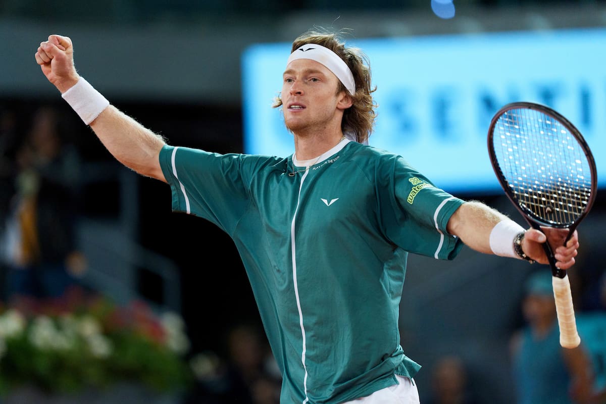 Andrey Rublev pasó a ser el máximo favorito a ganar el Masters 1000 de Madrid tras la eliminación de los principales candidatos