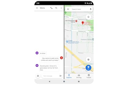 Android Q trae un soporte mejorado para pantallas flexibles y de diferentes tamaños, ampliando la función que permite poner dos aplicaciones en pantalla al mismo tiempo