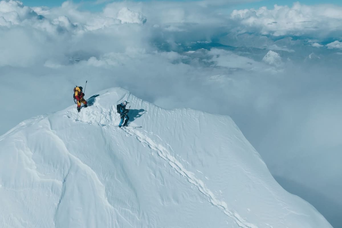 Andrzej Bargiel, en la cima del Everest