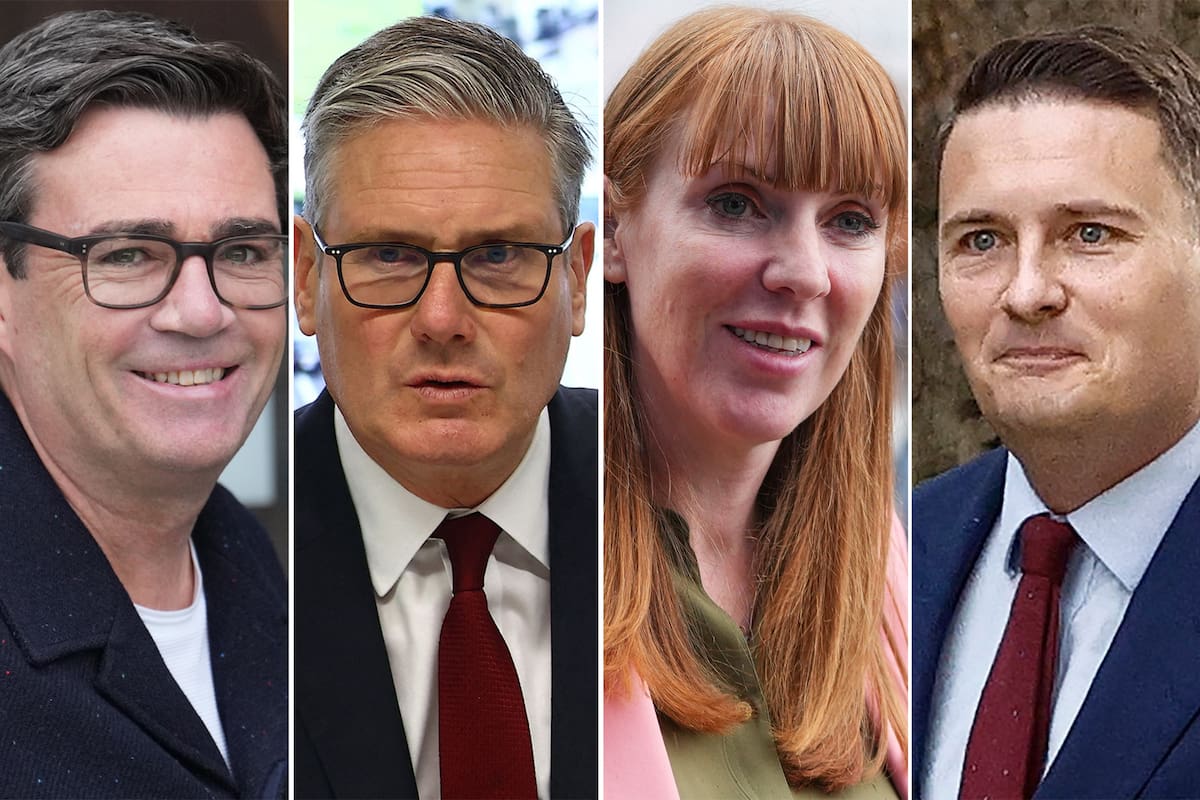 Andy Burnham, Keir Starmer, Angela Rayner, Wes Streeting