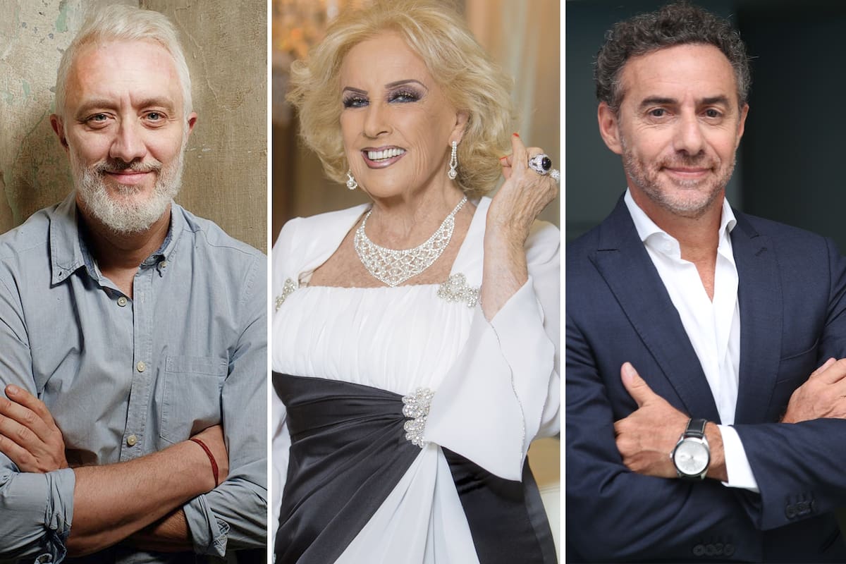 Andy Kusnetzoff, Mirtha Legrand y Luis Majul