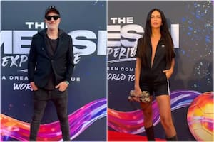 Andy Kusnetzoff y Zaira Naira visitaron la muestra de Lionel Messi en Miami