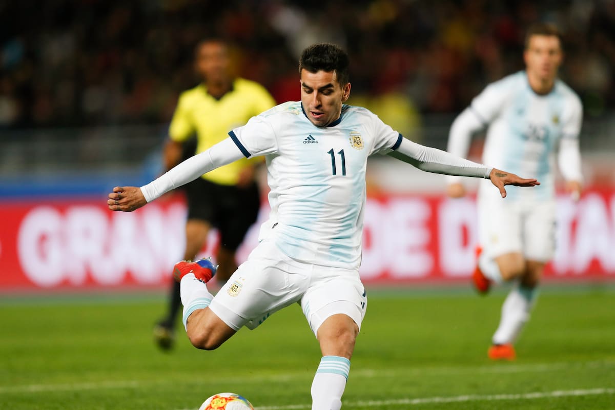 Angel Correa, con la camiseta de la selección
