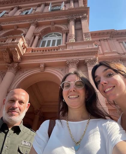 Ángel de Brito compartió imágenes de Tamara Pettinato en Casa Rosada en la previa de su controvertido encuentro con Alberto Fernández