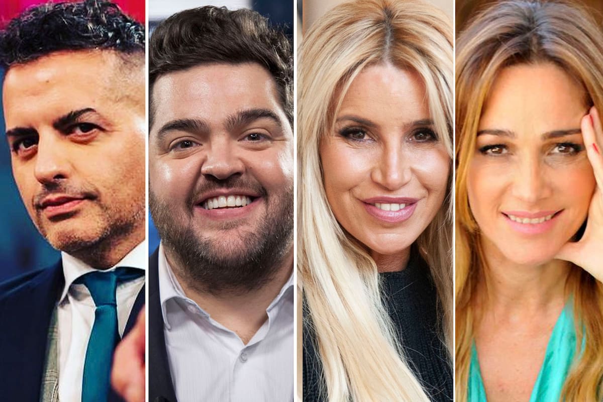Ángel de Brito, Darío Barassi, Florencia Peña y Veronica Lozano, protagonistas de la pelea caliente por el rating de eltrece y Telefe