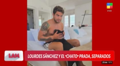 Ángel de Brito mostró quién es el tercero en discordia entre Lourdes Sánchez y el Chato Prada (Foto: Captura TV)