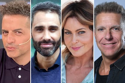 Ángel de Brito, Pollo Alvarez, Karina Mazzocco y Alejandro Fantino, las caras de ayer de la pantalla chica