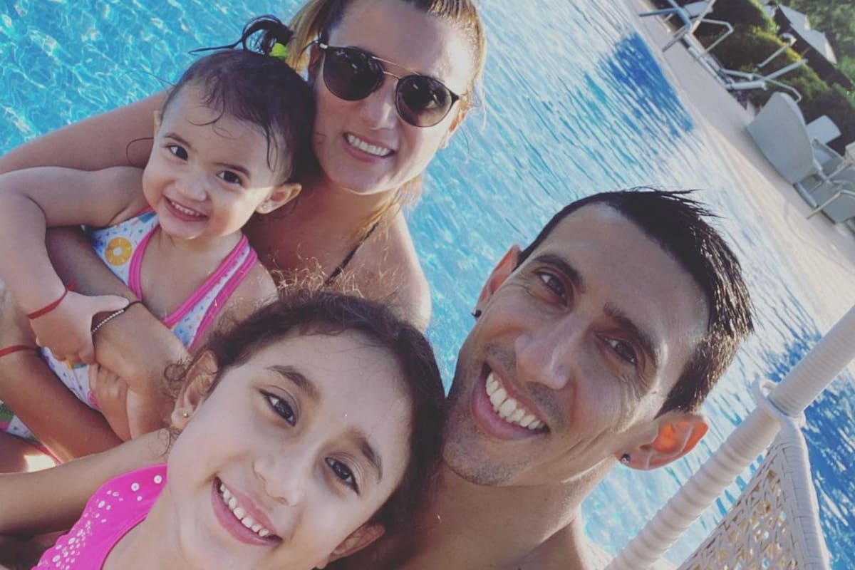 Ángel de María y Jorgelina Cardoso suelen publicar postales familiares en sus redes sociales