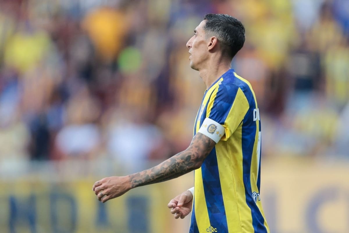 Ángel Di María, capitán y figura de Rosario Central, sería titular en el encuentro de este viernes frente a Talleres