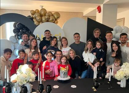Ángel Di María celebró su cumpleaños número 34. Imágen de Instagram de su esposa Jorgelina Cardoso.