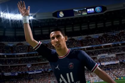 Ángel Di María en el adelanto que hizo EA Sports sobre el nuevo FIFA 22