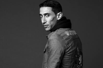 Angel Di Maria en una producción Fotográfica para Tascani
