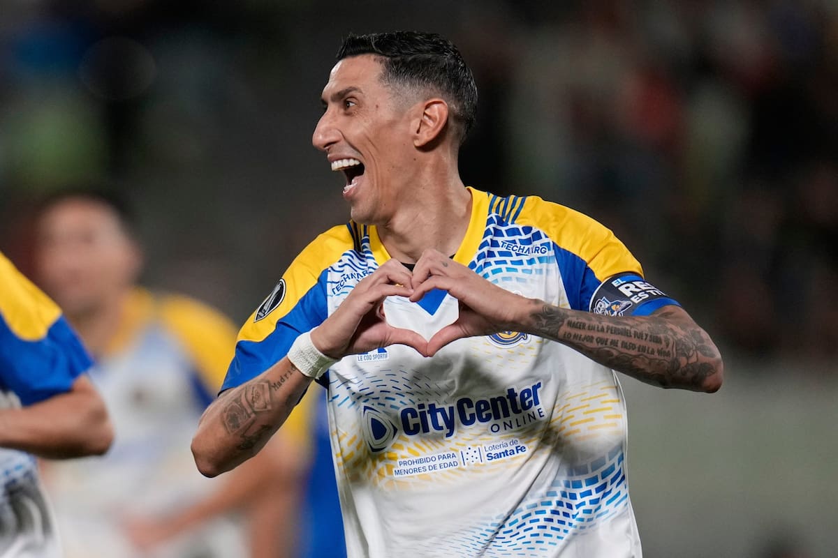Ángel Di María es la principal figura de Rosario Central, que está a un paso de los octavos de final