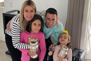 Ángel Di María recibe un tierno mensaje de Mía y Pía luego del triunfo ante México (Fuente: Instagram/@jorgelinacardoso)