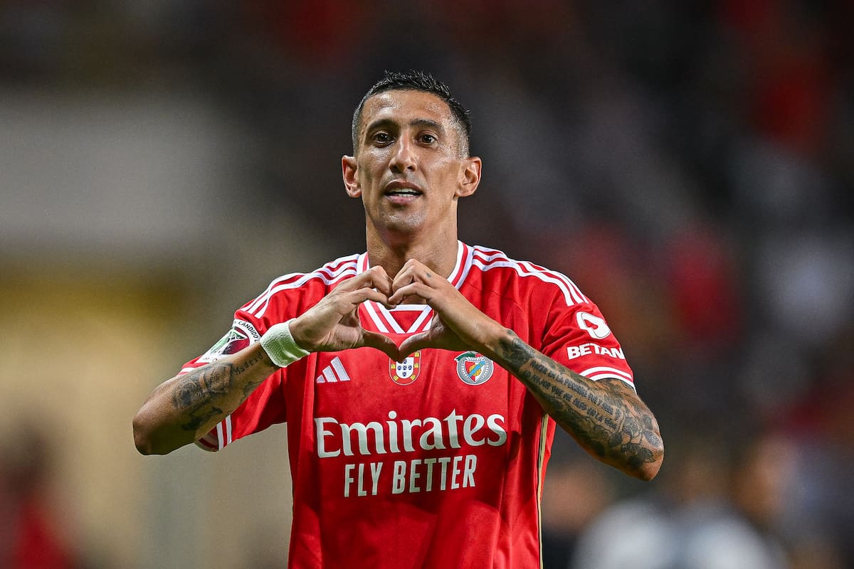 Angel Di María, una amenaza para Boca en el partido de este lunes ante Benfica