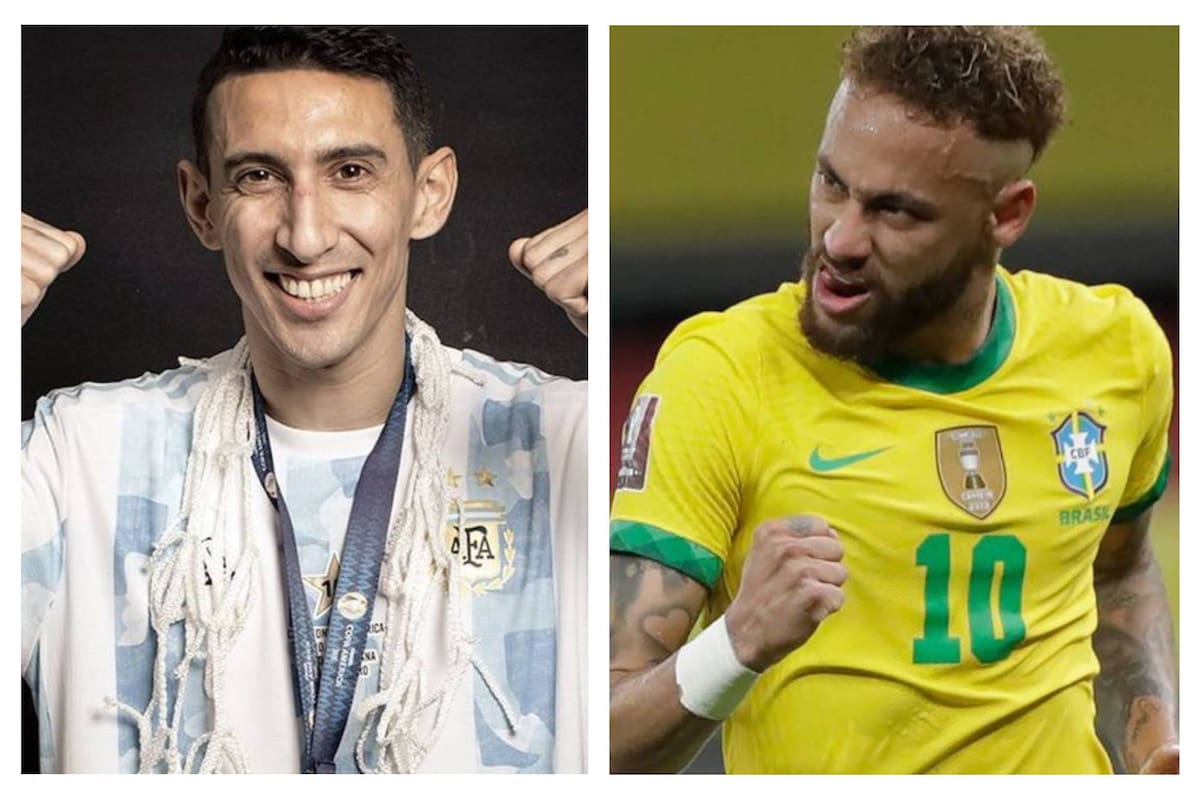 Ángel Di María y Neymar