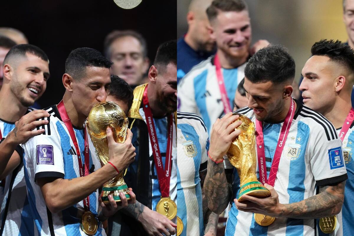 Ángel Di María y Leandro Paredes descubrieron un detalle insólito de su medalla de campeón