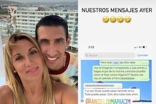 La premonición de la esposa de Ángel Di María horas antes de la final