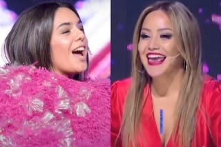 Ángela Leiva se disfrazó de mamut en ¿Quién es la máscara?, pero no logró engañar a Karina