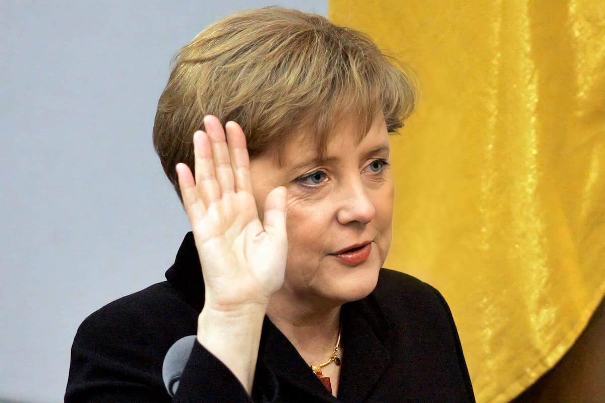 Angela Merkel el 22 de noviembre de 2005, el día que asumió como canciller de Alemania
