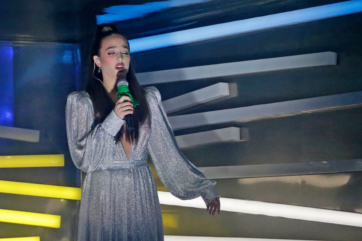 Ángela Torres en la inauguración de los Juegos Olímpicos de la Juventud.