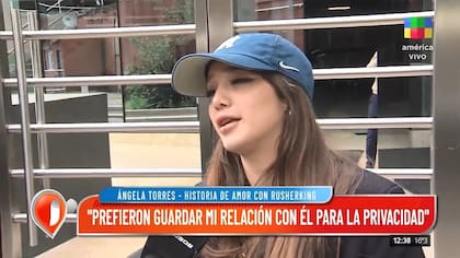 Ángela Torres habló de su relación con Rusherking (Captura TV)