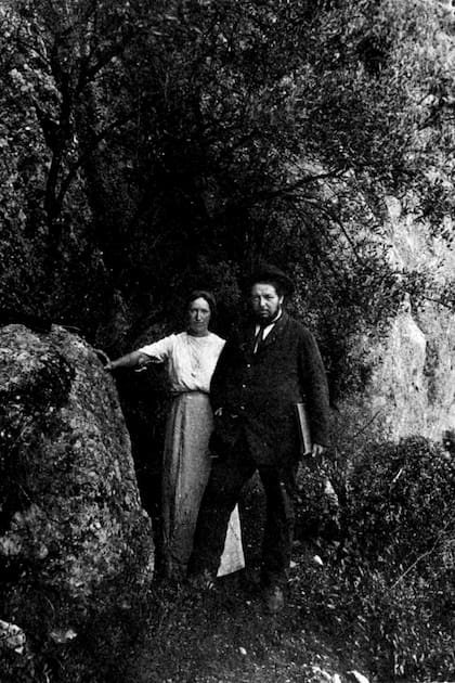 Angelina Beloff (Quiela) y Diego Rivera