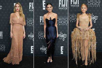 Angelina Jolie, Demi Moore y Ariana Grande, en los Critics Choice Awards