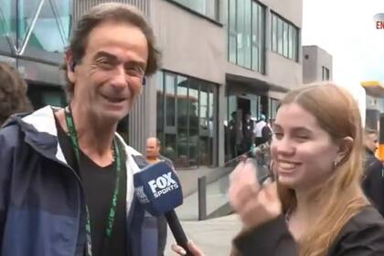 Aníbal Colapinto fue a acompañar a su hijo a la carrera