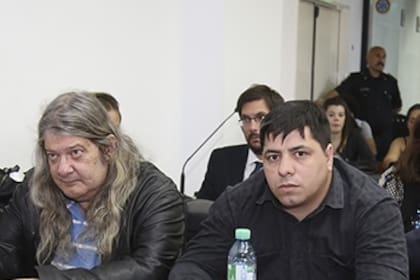 Aníbal Domínguez Butler y Enrique Rulet, durante el juicio por el homicidio de Nicolás Pacheco