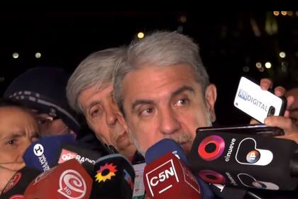 Anibal Fernández, al llegar a la Casa Rosada para la reunión de Gabinete