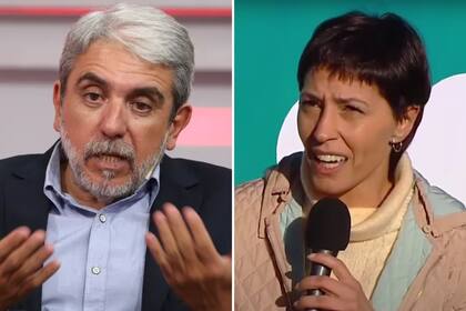 Aníbal Fernández y Mayra Mendoza