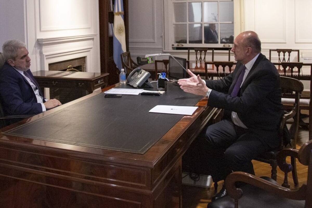 Aníbal Fernández y Omar Perotti