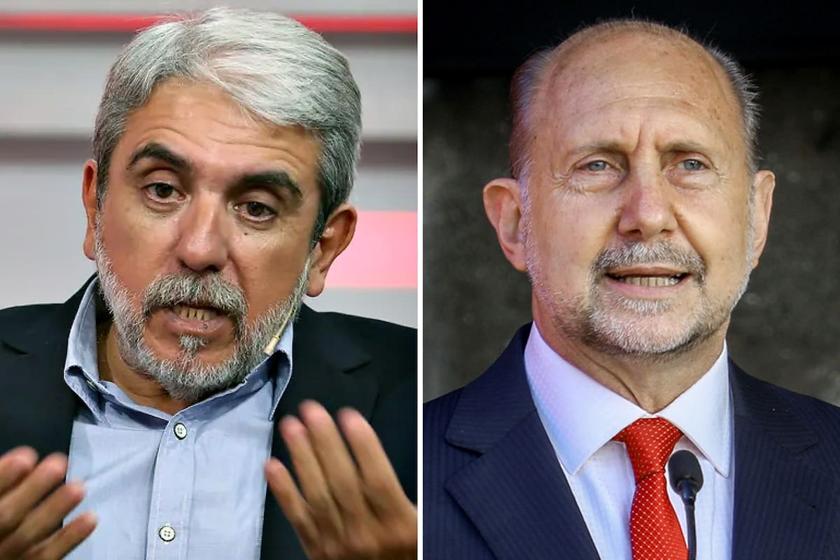 Aníbal Fernández y Omar Perotti