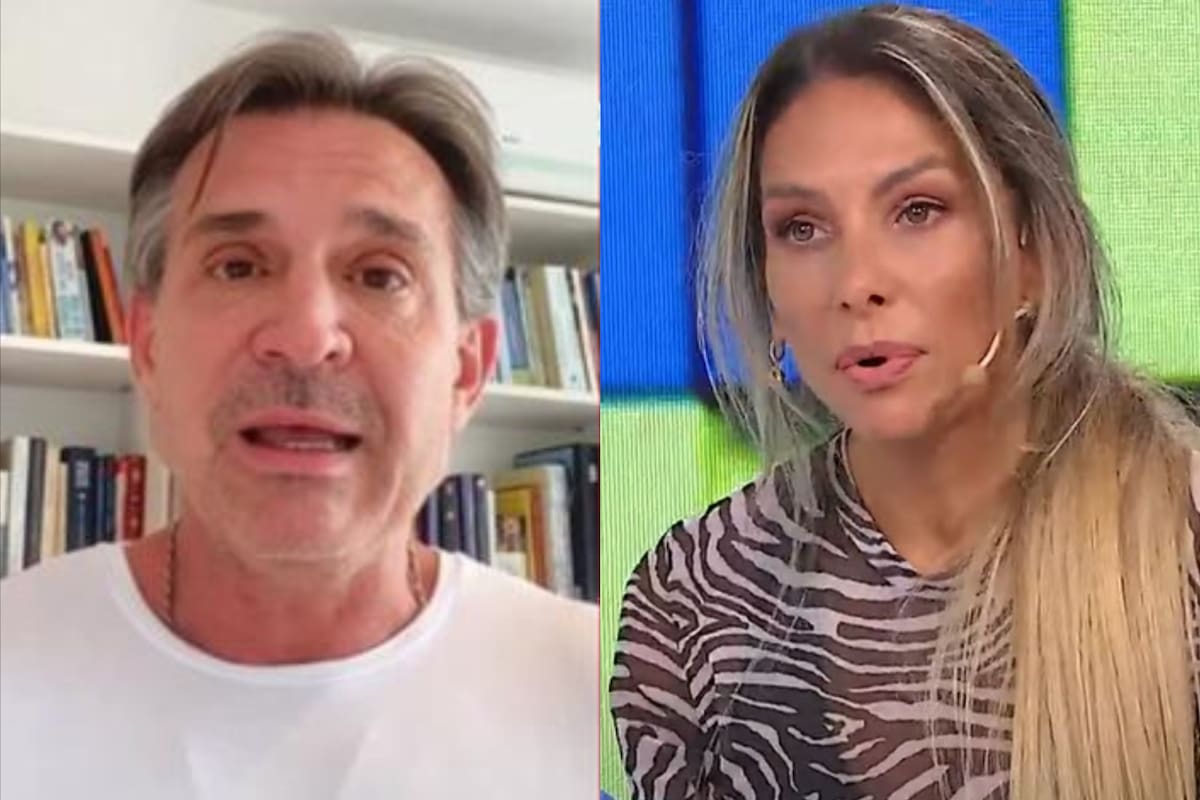 Aníbal Lotocki espió la convocatoria desde una ventana y su esposa, María José Favarón, estalló contra los manifestantes